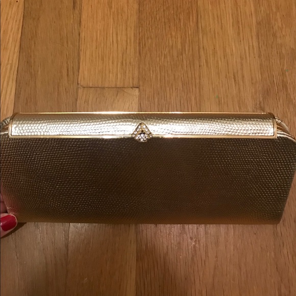 Banana Republic Handbags - Banana Republic Gold Clutch